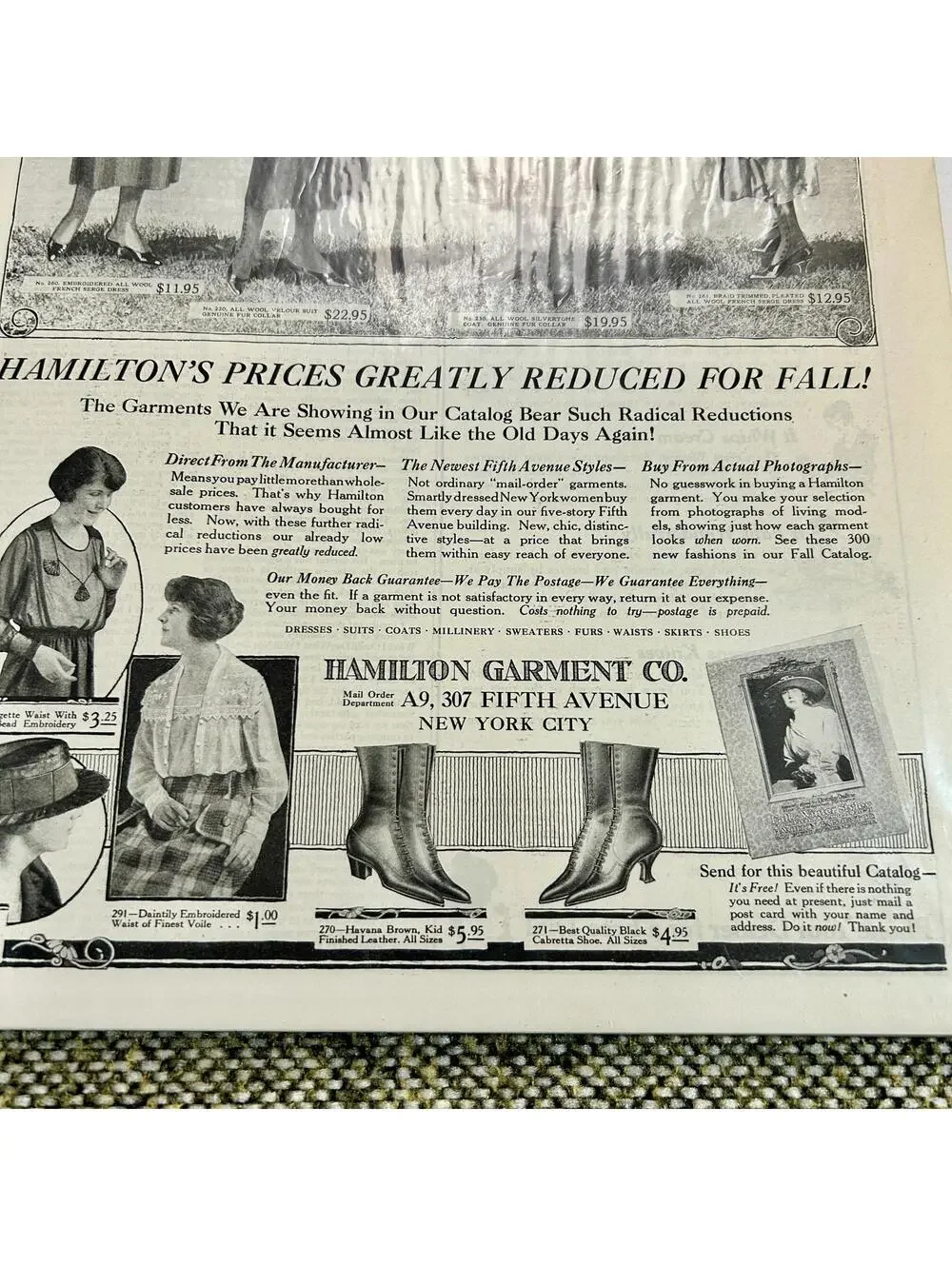 Ladies Home Journal Vintage Ads 1919 1920 Tweedie Hamilton Fashion Ephemera Good